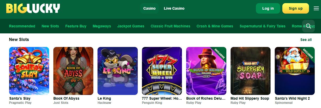 Spill de nyeste spilleautomatene fra topp leverandører